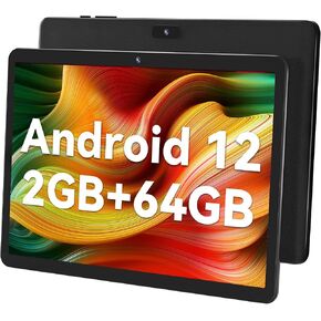 SGIN Android 12 Tablet PC, 10" HD IPS Display Tablet, 2GB RAM 64GB ROM with MTK Octa-Core 1.6Ghz Processor, 2MP+5MP Dual Camera, 1280 * 800 Pixels, GPS, Bluetooth 5.0,5000mAh, WiFi in Kuwait