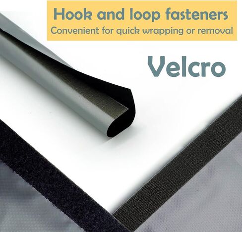 مجموعة اغطية كيبلات من روزويلد مكونة من 4 قطع من منظم الاسلاك مع غطاء لاسلاك التفاف بلاصق فيلكرو وغطاء حماية لادارة الاسلاك للتلفزيون والكمبيوتر والمكتب والمكتب والكمبيوتر الشخصي مرن 19.7 انش in Kuwait