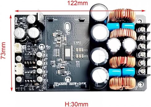 لوحة مضخم رقمي، وحدة مضخم طاقة TPA3255 HiFi 600 وات، وحدة صوت بقناتين in Saudi Arabia