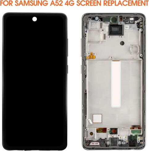 Incell LCD for Samsung Galaxy A52 4G Screen Replacement for Samsung A525 LCD Screen SM-A525F,SM-A525M Touch Display Digitizer Assembly Repair Parts with Frame（No Figerprint Function ） in Saudi Arabia