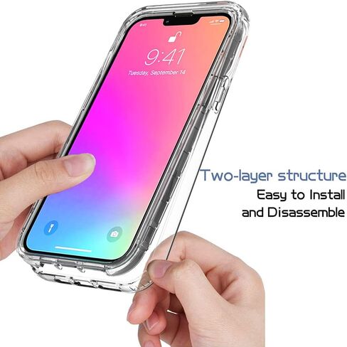 غطاء COTDINFOR لجهاز iPod Touch 7 جراب شفاف كريستالي غير مصفر شديد التحمل ناعم من مادة TPU بطبقة مزدوجة ممتص للصدمات متين لكامل الجسم جراب شفاف مقاوم للصدمات لجهاز iPod Touch 7 / Touch 6 / Touch 5 شفاف in Kuwait