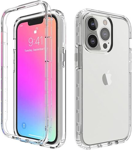 غطاء COTDINFOR لجهاز iPod Touch 7 جراب شفاف كريستالي غير مصفر شديد التحمل ناعم من مادة TPU بطبقة مزدوجة ممتص للصدمات متين لكامل الجسم جراب شفاف مقاوم للصدمات لجهاز iPod Touch 7 / Touch 6 / Touch 5 شفاف in Kuwait