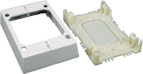 Legrand Wiremold NMW2-S Nonmetallic Raceway Toggle Switch Kit White 1 Pack | Extend Permanent Power, Plastic Raceway, Screw Installation, Paintable, Customizable Cut to Size, Surface Mount in Kuwait