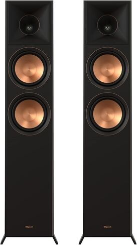 Klipsch Reference Premiere RP-8060FA II 7.1.4 نظام مكبرات الصوت المحيطي للمسرح المنزلي المتميز Dolby Atmos مع أبواق Tractrix جديدة أكبر وصوت غامر ومضخم صوت SPL مقاس 15 بوصة باللون الأبنوسي in Saudi Arabia