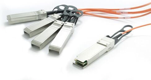 وحدة QSFP+ - للشبكة الضوئية، وشبكات البيانات - 1 x 40GBase-AOC - الألياف الضوئية - 40 جيجابت في الثانية 40 جيجابت إيثرنت - QSFP - مقارنة بـ Dell CBL-QSFP-4X10G-AOC5M، 5 متر in Kuwait