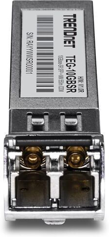 TRENDnet 10GBASE-SR SFP+ Multi Mode LC Module, TEG-10GBSR, Supports Distances up to 300m (984 feet) , Hot Pluggable Fiber SFP+ Transceiver, 850nm Wavelength, Lifetime Protection, Silver in Kuwait
