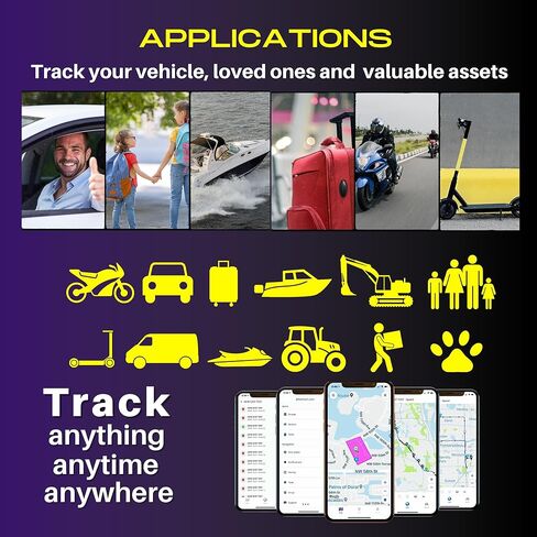 جهاز تعقب Logixtar Mini GPS مع حافظة مغناطيسية، تغطية عالمية 4G LTE في الوقت الحقيقي GPS، تتبع السيارات، الشاحنات، المقطورات، المعدات، الأطفال، كبار السن، تطبيق iOS وAndroid مجاني. الاشتراك المطلوبة in Kuwait