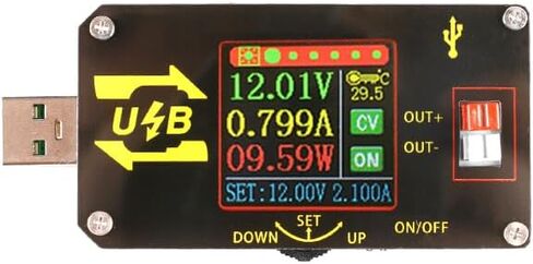 EC شراء XY-UDP CNC USB وحدة تعزيز إمدادات الطاقة شاشة ملونة الجهد المستمر والتيار 5V إلى 9V12V24V USB دفعة وحدة محول قابل للتعديل in Kuwait