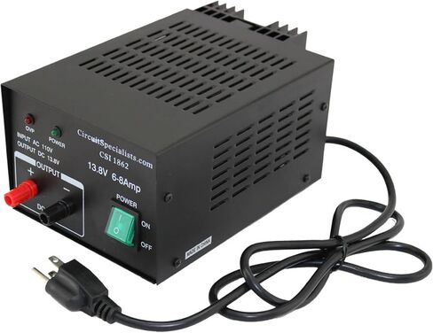 مزود طاقة خطي منظم 13.8 فولت تيار مستمر 6.0 أمبير - يوفر خرج جهد تيار مستمر ثابت ومتسق - ضروري لتشغيل الأجهزة الكهربائية والإلكترونية المختلفة in Kuwait