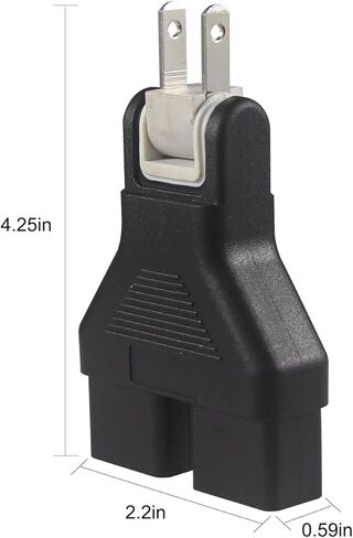 محول IEC بزاوية قائمة، محول C13 إلى C14، محول طاقة 90 درجة، C14 ذكر إلى C13 أنثى محول قابس غلاية الرصاص، IEC 60320 ذكر إلى أنثى محول تمديد الطاقة، محول قابس جدار طاقة التيار المتردد (2 حزمة) in Kuwait