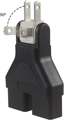 محول IEC بزاوية قائمة، محول C13 إلى C14، محول طاقة 90 درجة، C14 ذكر إلى C13 أنثى محول قابس غلاية الرصاص، IEC 60320 ذكر إلى أنثى محول تمديد الطاقة، محول قابس جدار طاقة التيار المتردد (2 حزمة) in Kuwait