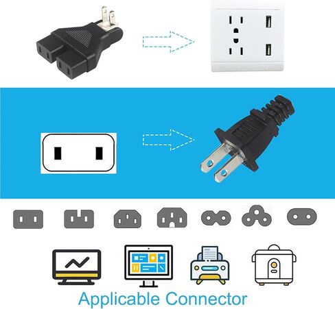 محول IEC بزاوية قائمة، محول C13 إلى C14، محول طاقة 90 درجة، C14 ذكر إلى C13 أنثى محول قابس غلاية الرصاص، IEC 60320 ذكر إلى أنثى محول تمديد الطاقة، محول قابس جدار طاقة التيار المتردد (2 حزمة) in Kuwait