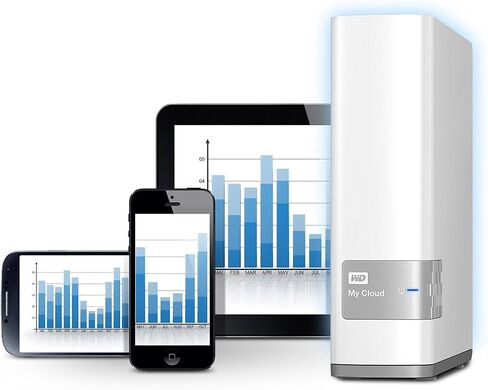 وحدة تخزين متصلة بشبكة My Cloud الشخصية سعة 3 تيرابايت من Western Digital - NAS - Western DigitalBCTL0030HWT-NESN in Saudi Arabia