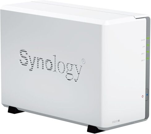 Synology DS223j 2-Bay Diskstation NAS (Realtek RTD1619B 4-Core 1.7 GHz 1GB DDR4 Ram 1xRJ-45 1GbE LAN-Port) 8TB Bundle with 2X 4TB Seagate IronWolf in Kuwait