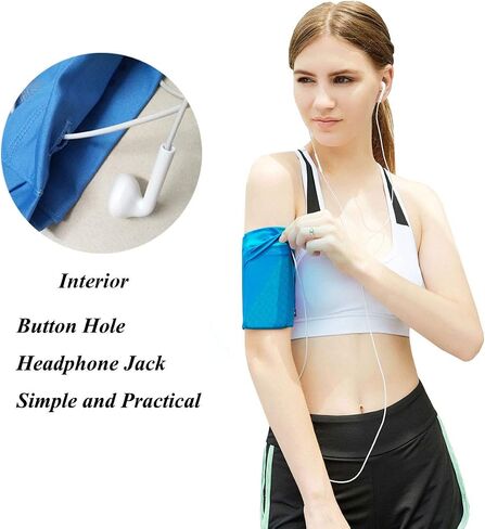 Phone Armband Sports Running Armband Lightweight Arm Band Strap Running Phone Holder Pouch Sleeve for Exercise Workout for iPhone 8/7/6/5,Samsung Galaxy S9/S8/S7,Google Pixel, A-Black, S in Kuwait