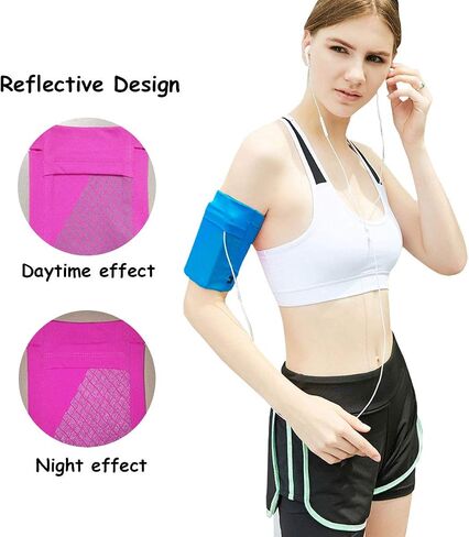 Phone Armband Sports Running Armband Lightweight Arm Band Strap Running Phone Holder Pouch Sleeve for Exercise Workout for iPhone 8/7/6/5,Samsung Galaxy S9/S8/S7,Google Pixel, A-Black, S in Kuwait