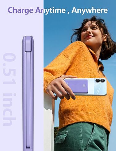 miisso 6000mah Ultra Slim Power Bank, Card Size, Deep Black in Saudi Arabia