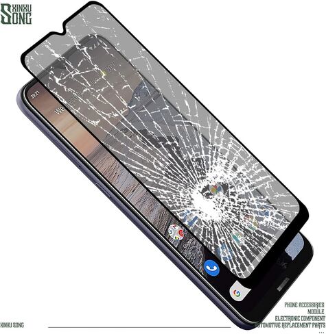 XINXUSONG 2 Pack Privacy Screen Protector Full Coverage Scratch Resistant Shatter Proof Tempered Glass Silk Print Black Protective Film For No kia G10 / Nokia G20. in Saudi Arabia