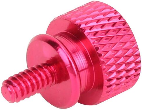 20 Pack Computer Case Thumbscrews, Fully Threaded 6-32 Teeth Knurled Thumb Screws, Aluminum Alloy Case Anodized Hand Fastener for Cover/Power Supply/PCI Slots/Hard Drives(pink) in Saudi Arabia