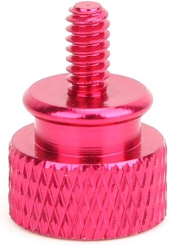 20 Pack Computer Case Thumbscrews, Fully Threaded 6-32 Teeth Knurled Thumb Screws, Aluminum Alloy Case Anodized Hand Fastener for Cover/Power Supply/PCI Slots/Hard Drives(pink) in Saudi Arabia