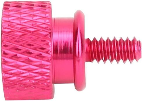 20 Pack Computer Case Thumbscrews, Fully Threaded 6-32 Teeth Knurled Thumb Screws, Aluminum Alloy Case Anodized Hand Fastener for Cover/Power Supply/PCI Slots/Hard Drives(pink) in Saudi Arabia