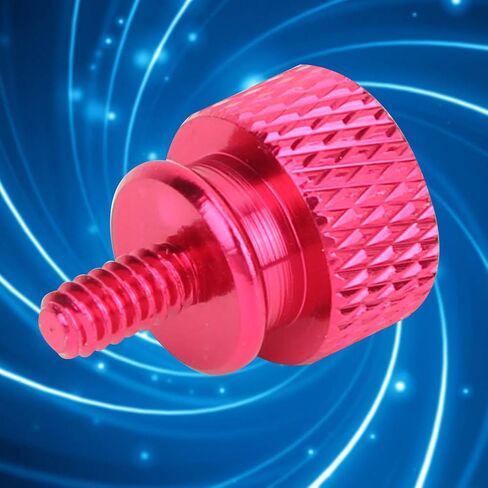 20 Pack Computer Case Thumbscrews, Fully Threaded 6-32 Teeth Knurled Thumb Screws, Aluminum Alloy Case Anodized Hand Fastener for Cover/Power Supply/PCI Slots/Hard Drives(pink) in Saudi Arabia