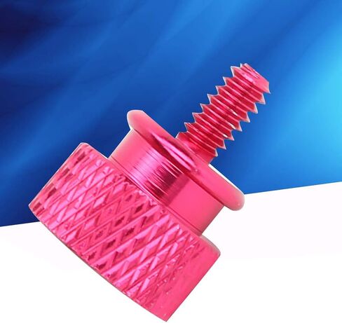 20 Pack Computer Case Thumbscrews, Fully Threaded 6-32 Teeth Knurled Thumb Screws, Aluminum Alloy Case Anodized Hand Fastener for Cover/Power Supply/PCI Slots/Hard Drives(pink) in Saudi Arabia