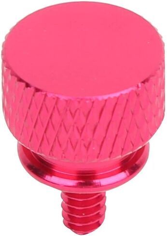 20 Pack Computer Case Thumbscrews, Fully Threaded 6-32 Teeth Knurled Thumb Screws, Aluminum Alloy Case Anodized Hand Fastener for Cover/Power Supply/PCI Slots/Hard Drives(pink) in Saudi Arabia