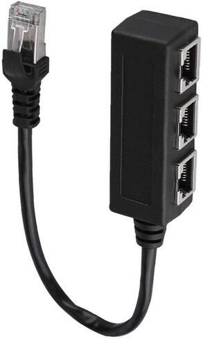 كابل مقسم إيثرنت RJ45، 1 ذكر إلى 3 × أنثى كابل محول مقسم إيثرنت LAN، مقسم توصيل النقل in Kuwait