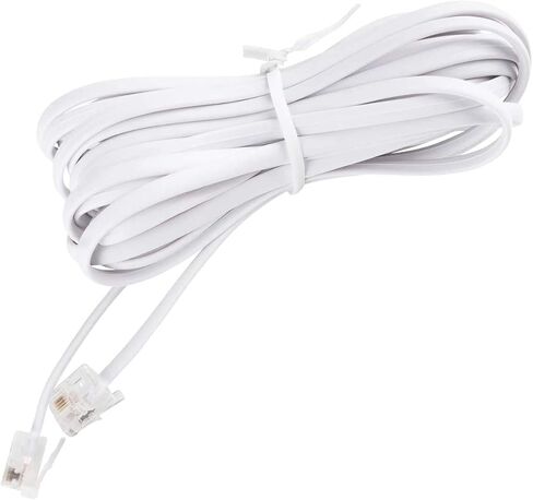 iSoHo Phones - Telephone Cords for Landline Phones - Phone Cords for Landline Phones to Wall Jack - Superb Sound Quality, Sturdy Materials - Choctaw White - Fits All RJ11 Phone Jack 15ft Phone Cord in Saudi Arabia