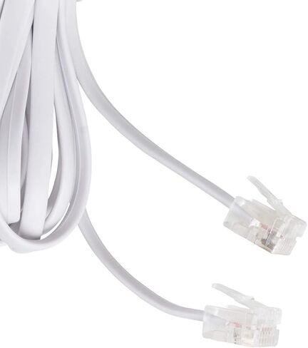 iSoHo Phones - Telephone Cords for Landline Phones - Phone Cords for Landline Phones to Wall Jack - Superb Sound Quality, Sturdy Materials - Choctaw White - Fits All RJ11 Phone Jack 15ft Phone Cord in Saudi Arabia