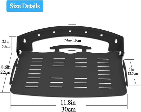 رف حائط صغير، رف عائم تصميم تبديد الحرارة جهاز عرض صغير جدار جبل زاوية قابل للتعديل رف العرض للجدار 90 درجة قابل للطي تحميل 3 كجم يمكن أن تحمل جهاز العرض ، راوتر ، العمل الفني ، دي في دي أسود in Kuwait