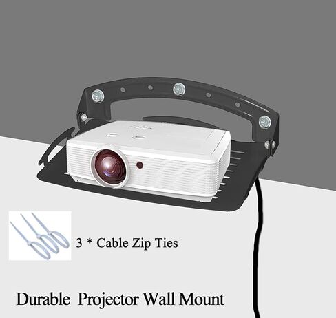 رف حائط صغير، رف عائم تصميم تبديد الحرارة جهاز عرض صغير جدار جبل زاوية قابل للتعديل رف العرض للجدار 90 درجة قابل للطي تحميل 3 كجم يمكن أن تحمل جهاز العرض ، راوتر ، العمل الفني ، دي في دي أسود in Kuwait