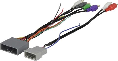 Scosche HA13B Compatible with 2006-11 Honda Civic Amplified system Wire Harness / Connectors; 4CH RCA w/Sub Amp Input Wire Harness / Connector, Non-Navigation, XL in Saudi Arabia