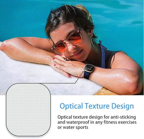 [7 عبوات] واقي الشاشة أوميكي متوافق مع فيتبيت سينس وفيرسا 3 غطاء حافظة الساعة الذكية ، متعدد الألوان in Kuwait