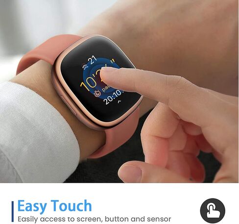 [7 عبوات] واقي الشاشة أوميكي متوافق مع فيتبيت سينس وفيرسا 3 غطاء حافظة الساعة الذكية ، متعدد الألوان in Kuwait