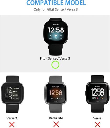 [7 عبوات] واقي الشاشة أوميكي متوافق مع فيتبيت سينس وفيرسا 3 غطاء حافظة الساعة الذكية ، متعدد الألوان in Kuwait