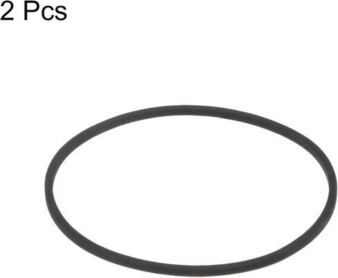 HARFINGTON 2 قطعة أحزمة آلة شريط كاسيت 1 مم مربع 110 مم طول (مطوية 55 مم) مطاط لإصلاح مسجل الكاسيت، أسود in Kuwait