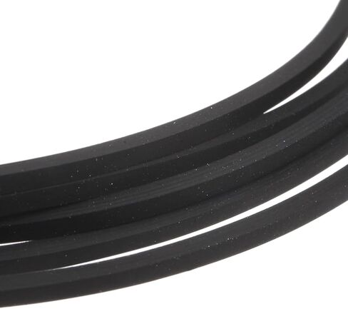 HARFINGTON 2 قطعة أحزمة آلة شريط كاسيت 1 مم مربع 110 مم طول (مطوية 55 مم) مطاط لإصلاح مسجل الكاسيت، أسود in Kuwait