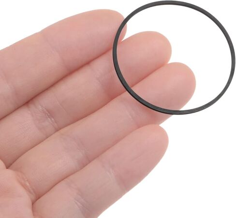 HARFINGTON 2 قطعة أحزمة آلة شريط كاسيت 1 مم مربع 110 مم طول (مطوية 55 مم) مطاط لإصلاح مسجل الكاسيت، أسود in Kuwait