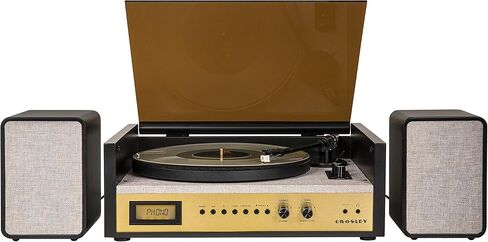 Crosley CR7017B-BK Coda Record Player with Speakers, Black in Kuwait