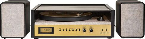 Crosley CR7017B-BK Coda Record Player with Speakers, Black in Kuwait