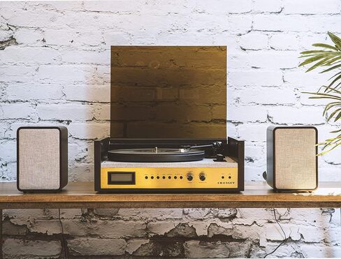 Crosley CR7017B-BK Coda Record Player with Speakers, Black in Kuwait