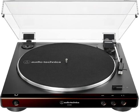 مجموعة شاشات استوديو Audio-Technica AT-LP60X ذات القرص الدوار باللون البني وشاشات استوديو تعمل بالطاقة مقاس 3 بوصات (أسود) (3 قطع) in Kuwait