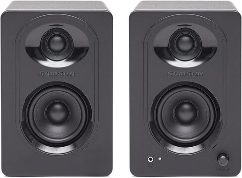 مجموعة شاشات استوديو Audio-Technica AT-LP60X ذات القرص الدوار باللون البني وشاشات استوديو تعمل بالطاقة مقاس 3 بوصات (أسود) (3 قطع) in Kuwait