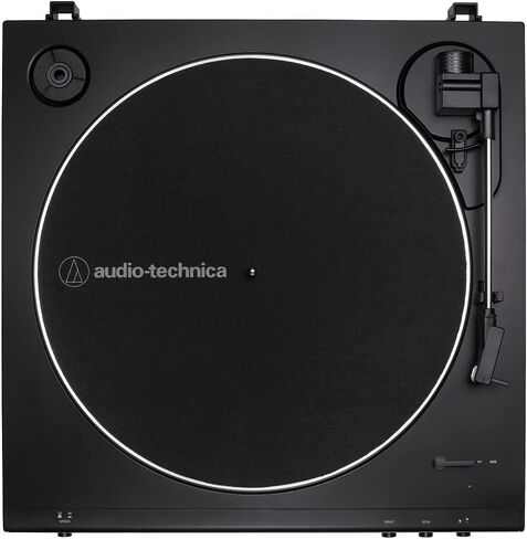 مجموعة شاشات استوديو Audio-Technica AT-LP60X ذات القرص الدوار باللون البني وشاشات استوديو تعمل بالطاقة مقاس 3 بوصات (أسود) (3 قطع) in Kuwait