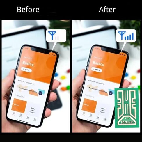 Phone Signal Stickers, 5pcs Outdoor Cell Phone Signal Enhancement Stickers Mobile Phone Signal Improver Boosters for Any Analog, Digital and Triband Telephone in Saudi Arabia