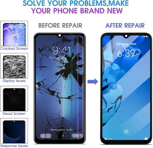 for Samsung Galaxy A14 5G Screen Replacement for Samsung A14 5G Display for Galaxy A14 5G LCD SM-A146P A146U Digitizer Touch Screen Assembly Repair Parts with Frame(US Version) in Saudi Arabia