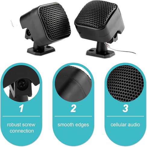 Yosoo Health Gear Car o Speakers, Car Stereo Tweeter Speakers, 1 Pair 12V 500W Mini Car Speaker o Tweeters 200mm 98dB Loudspeaker Automobile Speaker in Saudi Arabia