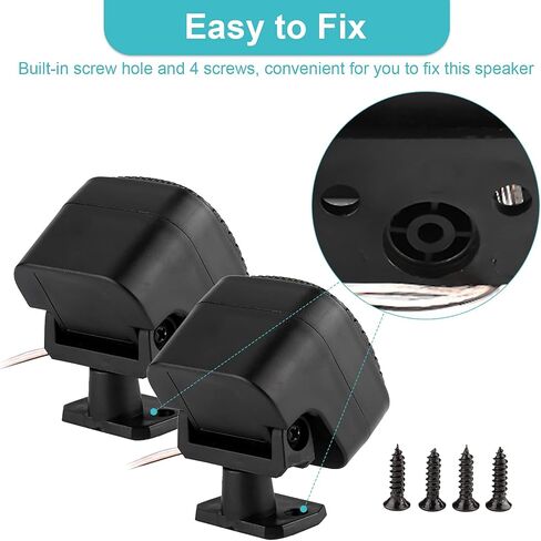 Yosoo Health Gear Car o Speakers, Car Stereo Tweeter Speakers, 1 Pair 12V 500W Mini Car Speaker o Tweeters 200mm 98dB Loudspeaker Automobile Speaker in Saudi Arabia